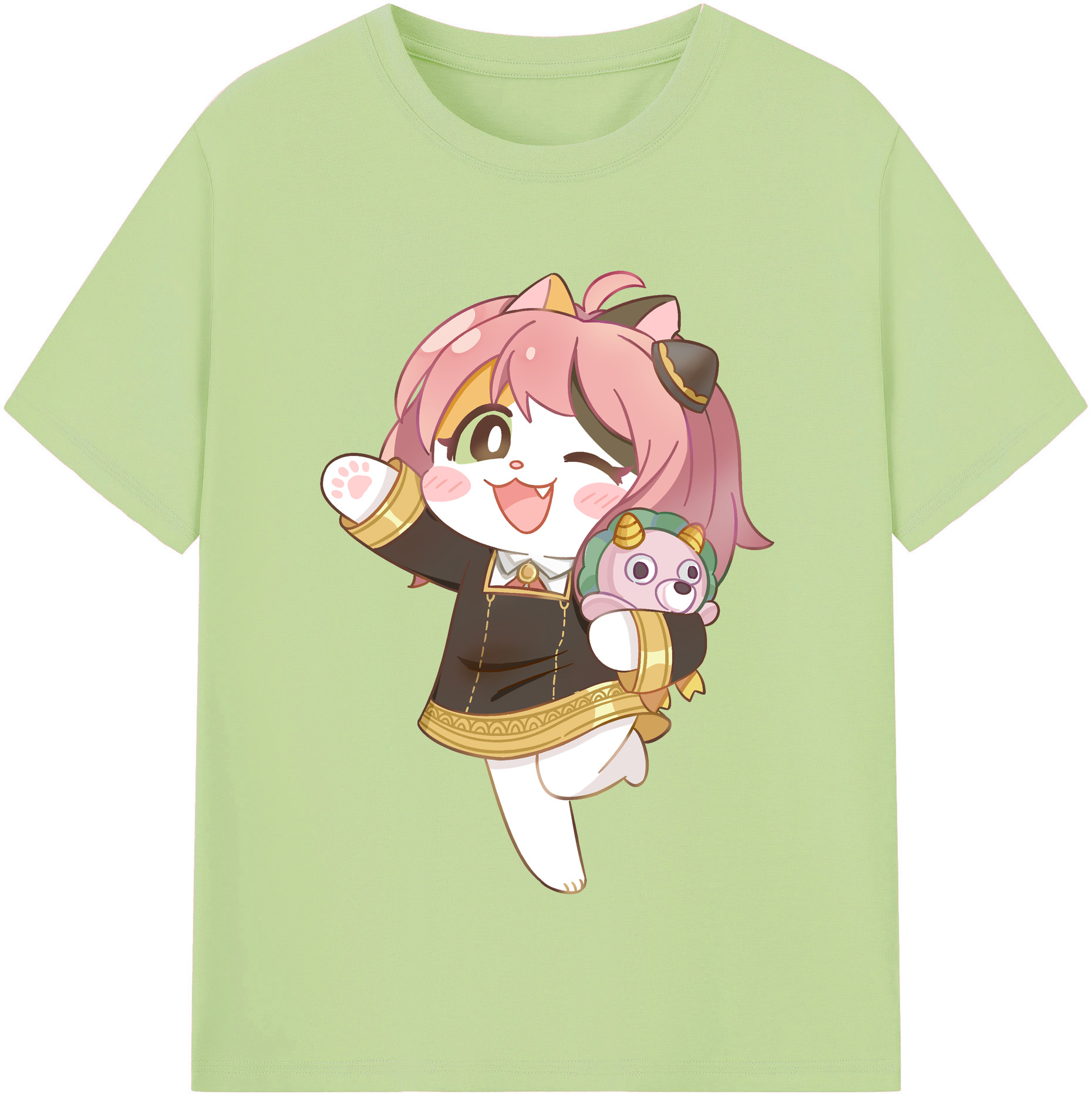 （画像用） SPY×FAMILY间谍家家酒 綿100％半袖Tシャツ（フロントプリント）